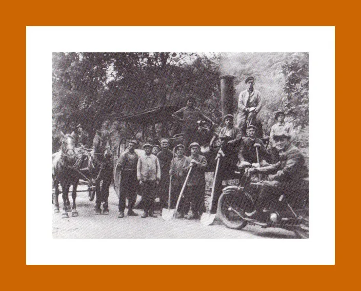 Straßenbauarbeiten 1935