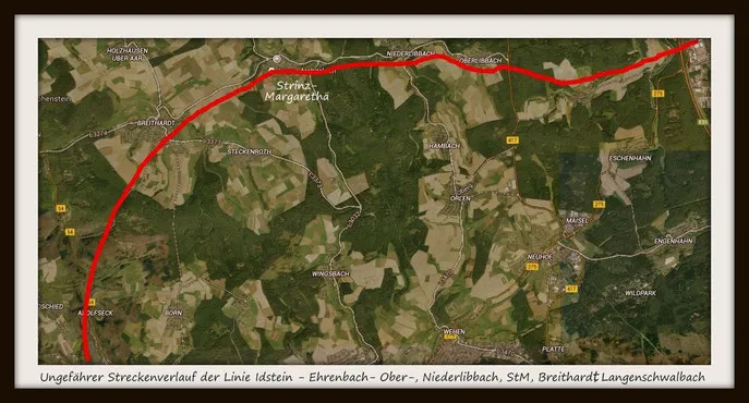 Von der Strinzer Bevölkerung favorisierter Bahnverlauf