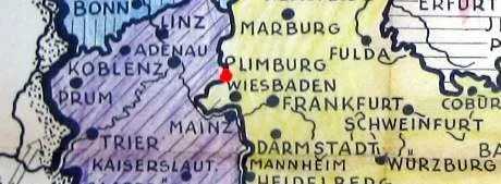 Grenzbereich bei Zollhaus (roter Punkt)