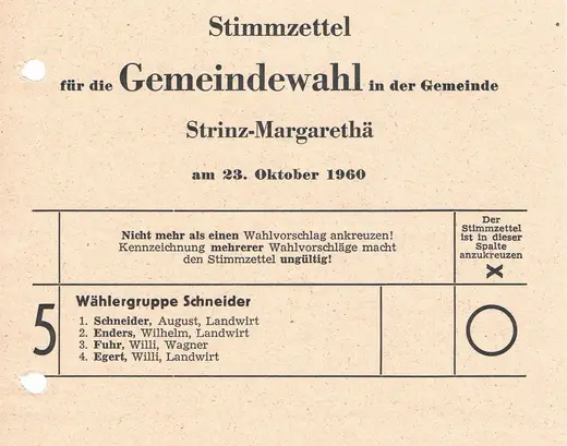 Bildtafel aus der Chronik: 1960