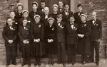 Bildtafel aus der Chronik: Schulentlassung und Konfirmation