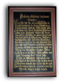 Bildtafel aus der Chronik: Aus dem 17. Jahrhundert