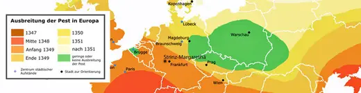 Bildtafel aus der Chronik: 1349