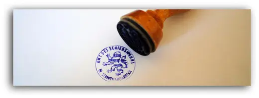 Bildtafel aus der Chronik: Siegel und Stempel