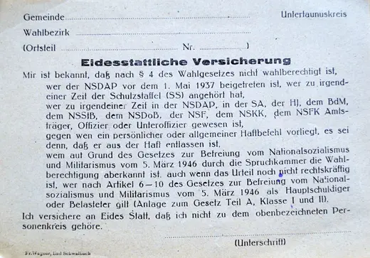 Bildtafel aus der Chronik: Neuanfang