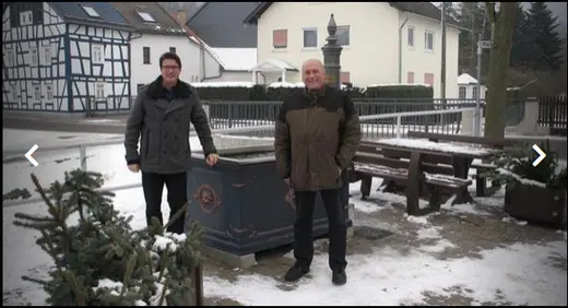 Bildtafel aus der Chronik: Der Brunnen ist nicht nur ein Blickfang
